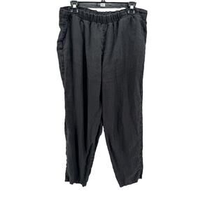 Rachel Craven Women's Black Linen Pants Size 2 (US 8-12)